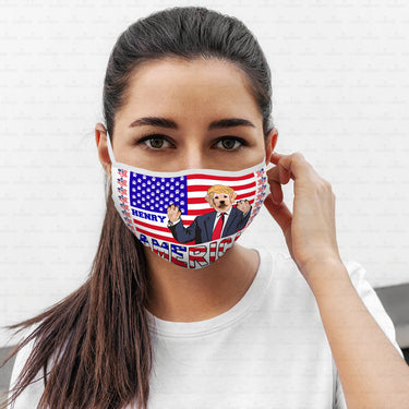 Personalized Dog Gift Idea - President Dog Please Vote Me For Dog Lovers - Cloth Mask